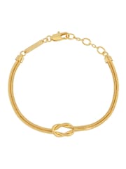 The Edit by Estella Bartlett Gold Tone Double Chain Knot Bracelet - Image 2 of 3