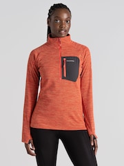 Craghoppers Orange Trina Half Zip Fleece Top - Image 1 of 8