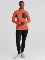 Craghoppers Orange Trina Half Zip Fleece Top - Image 3 of 8