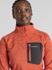 Craghoppers Orange Trina Half Zip Fleece Top - Image 4 of 8