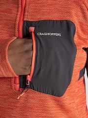 Craghoppers Orange Trina Half Zip Fleece Top - Image 6 of 8