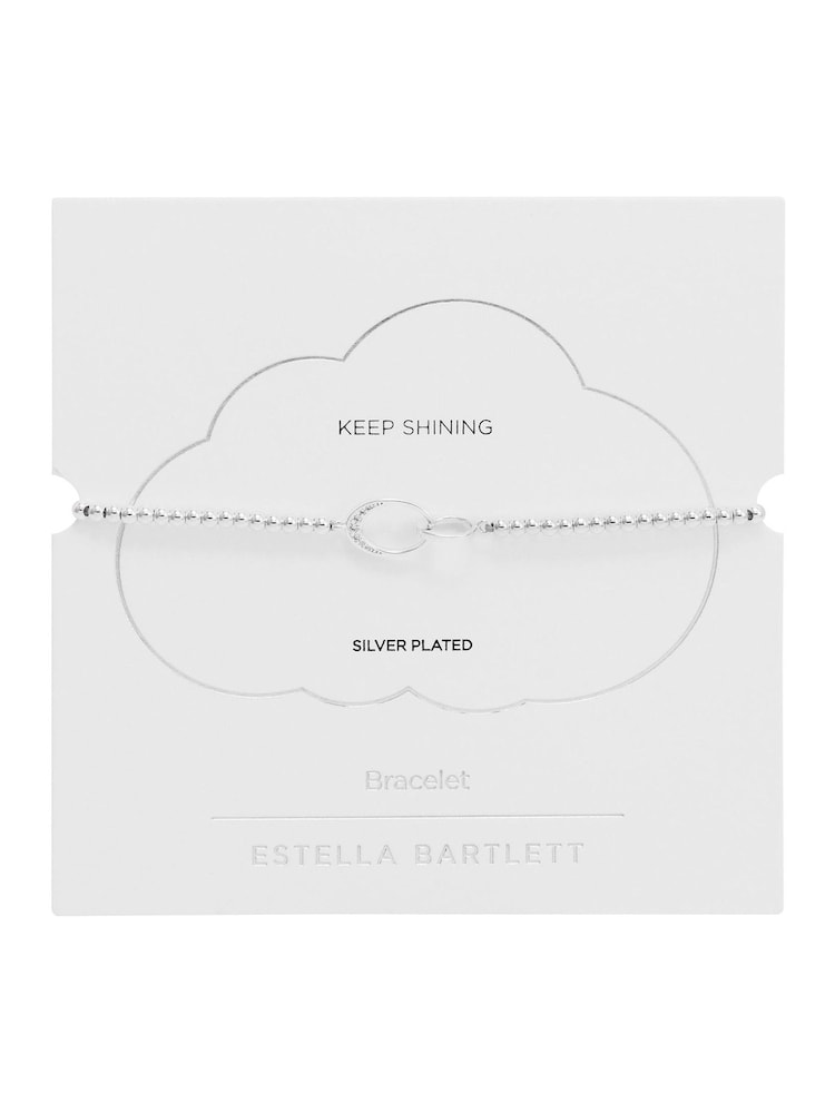 Estella Bartlett sammanlänkade bana ovalt justerbart armband - Bild 2 av 2 Estella Bartlett sammanlänkade bana ovalt justerbart armband - Bild 2 av 2