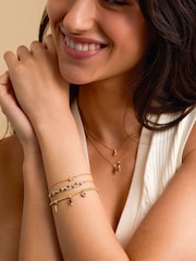 Pulsera de cuentas de piedras preciosas azules retorcidas de Estella Bartlett - Imagen 1 de 3