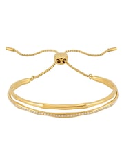 The Edit by Estella Bartlett Gold Tone Molten Pave Bangle - Image 2 of 3