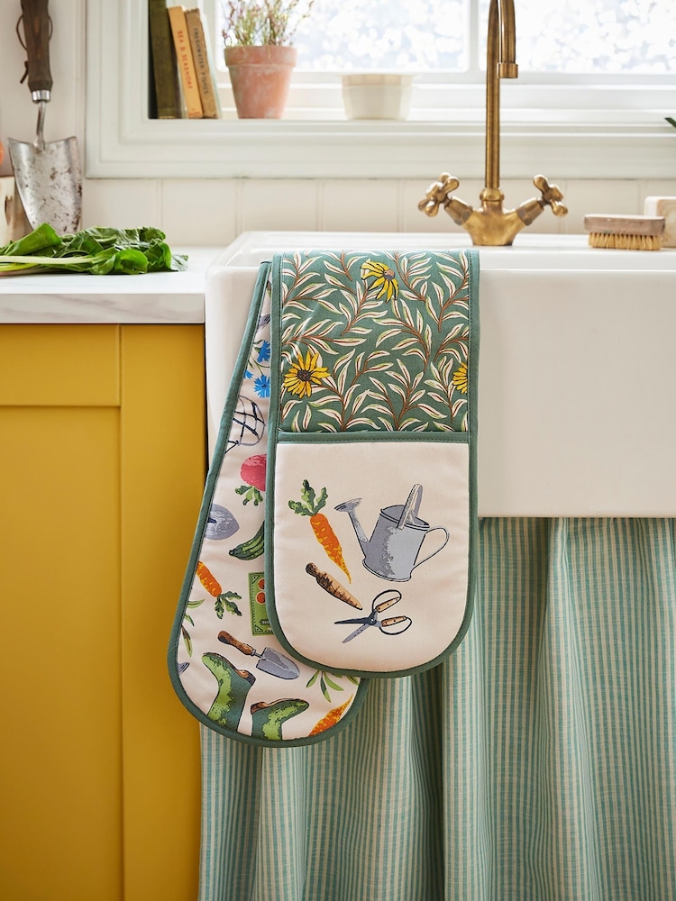 Ulster Weavers Time to Grow Cotton Double Oven Double Gloves - Image 1 of 3