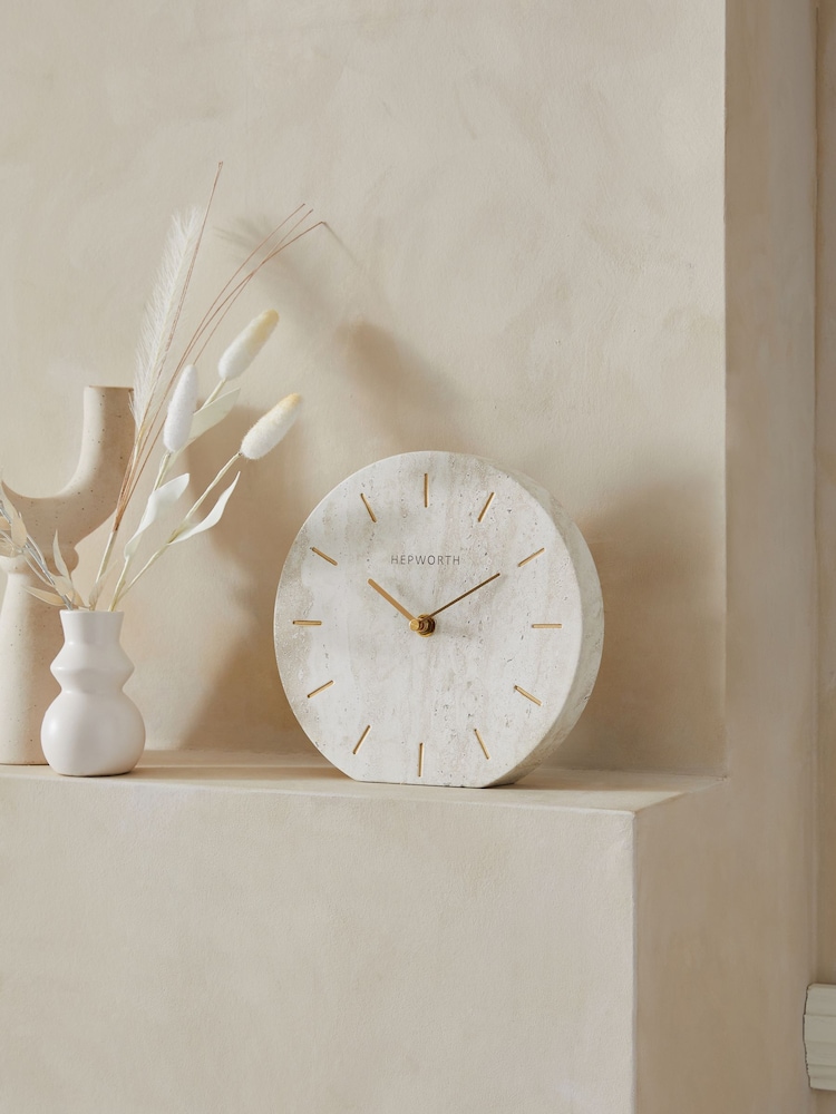 Natural Hallie Mantel Clock - Image 1 of 4