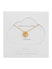 Estella Bartlett Gold Tone Multi Heart Charm Necklace - Image 2 of 4