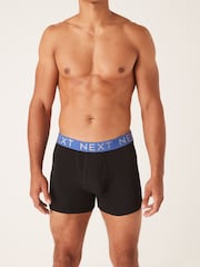 Black Bright Waistband A-Front Boxers 8 Pack - Image 11 of 13