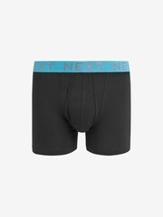 Black Bright Waistband A-Front Boxers 8 Pack - Image 7 of 13