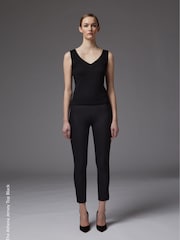 LK Bennett Black Viscose Athena Vest Top - Image 1 of 4