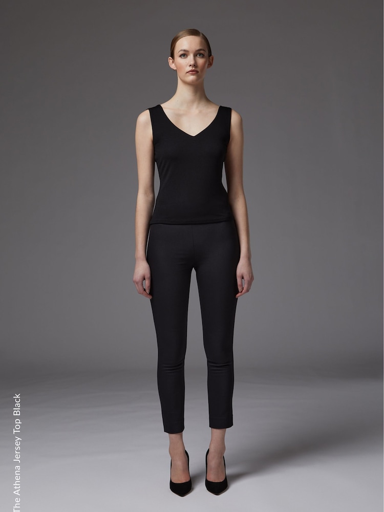 LK Bennett Black Viscose Athena Vest Top - Image 1 of 4