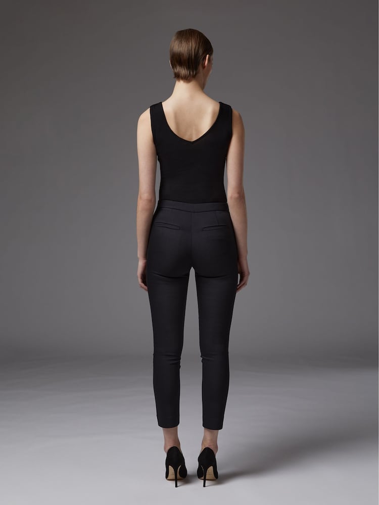 LK Bennett Black Viscose Athena Vest Top - Image 2 of 4