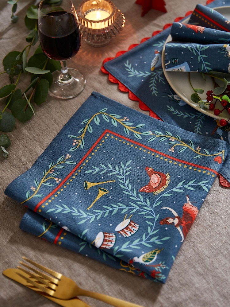 Ulster Weavers 12 Days of Christmas Cotton Napkin - Image 1 of 3
