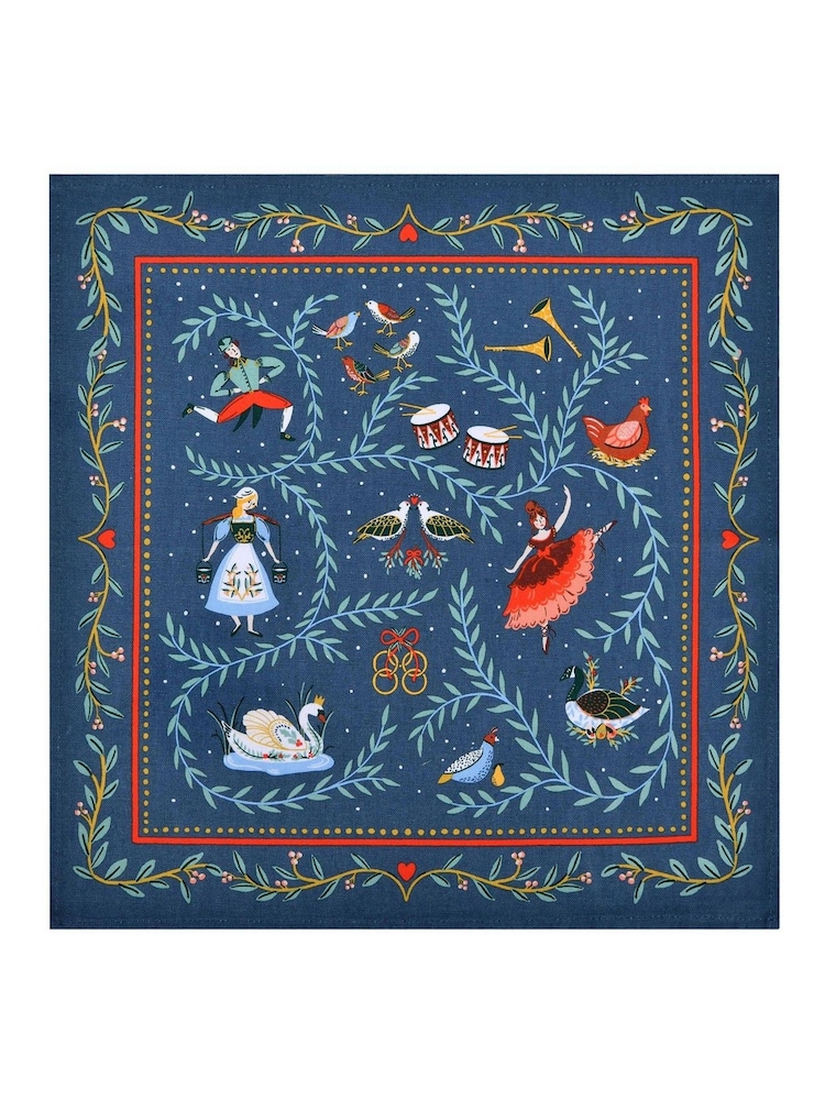 Ulster Weavers 12 Days of Christmas Cotton Napkin - Image 3 of 3