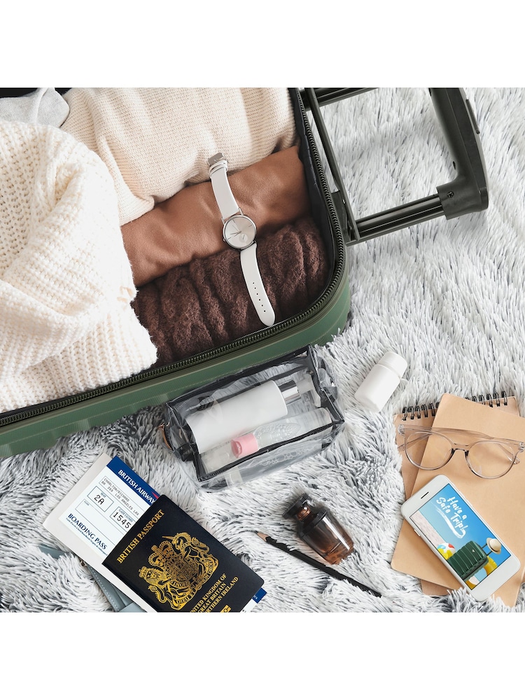 Set Of 2 Large Check-In & Small Carry-On Hardcase Travel Suitcase - Image 6 of 6