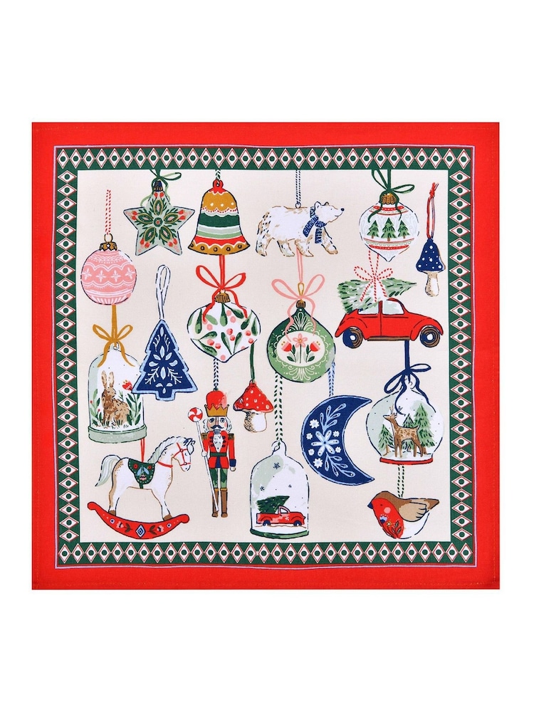 Ulster Weavers Christmas Ornaments Cotton Napkin - Image 4 of 4 Ulster Weavers Christmas Ornaments Cotton Napkin - Image 4 of 4