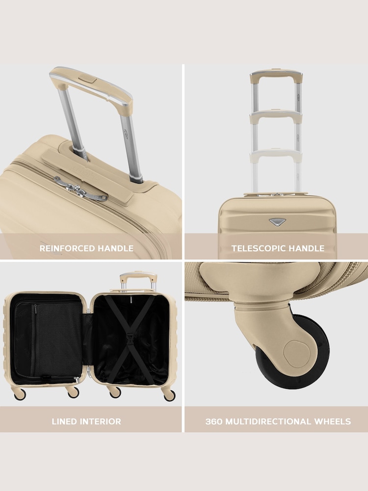 Flight Knight 45x36x20cm EasyJet Underseat 4 Wheel ABS Hard Case Cabin Carry On Hand Luggage - Image 7 of 7