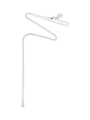Estella Bartlett Silver Tone Pave Teardrop CZ Necklace - Image 4 of 4