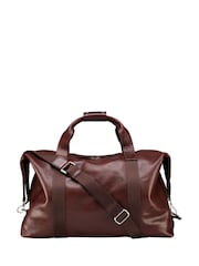 OSPREY LONDON Cognac Brown Toby Vintage Saddle Leather Weekend Bag - Image 2 of 5