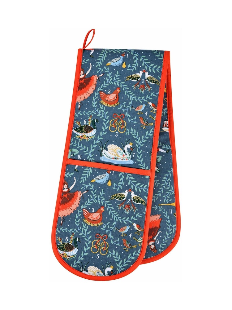 Ulster Weavers 12 Days of Christmas Cotton Double Oven Double Gloves - Image 3 of 3