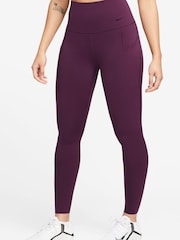 Nike Purple Premium Universa Medium-Support High-Waisted Full-Length Leggings with Pockets - Image 1 of 1