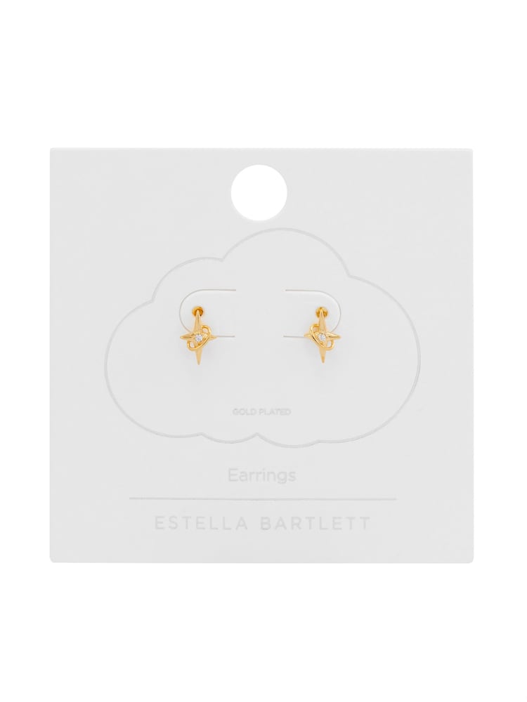 Estella Bartlett Gold Tone North Star Earrings - Image 3 of 3 Estella Bartlett Gold Tone North Star Earrings - Image 3 of 3