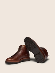 Oliver Sweeney Brown Pull-Up Calf Leather Boots - Image 4 of 6