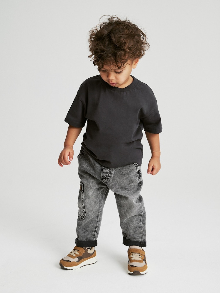 Grey Denim Utility Jeans (3mths-7yrs) - Image 2 of 7