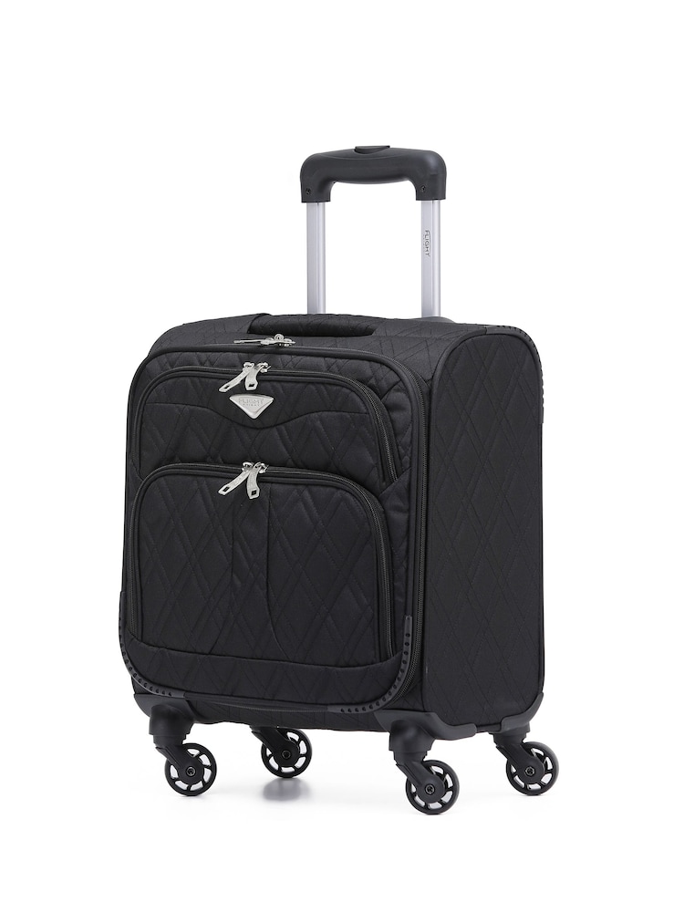 Flight Knight Black 45x36x20cm EasyJet Soft Case Cabin Carry On Suitcase Hand Luggage - Image 1 of 7