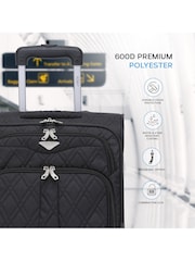 Flight Knight Black 45x36x20cm EasyJet Soft Case Cabin Carry On Suitcase Hand Luggage - Image 4 of 7