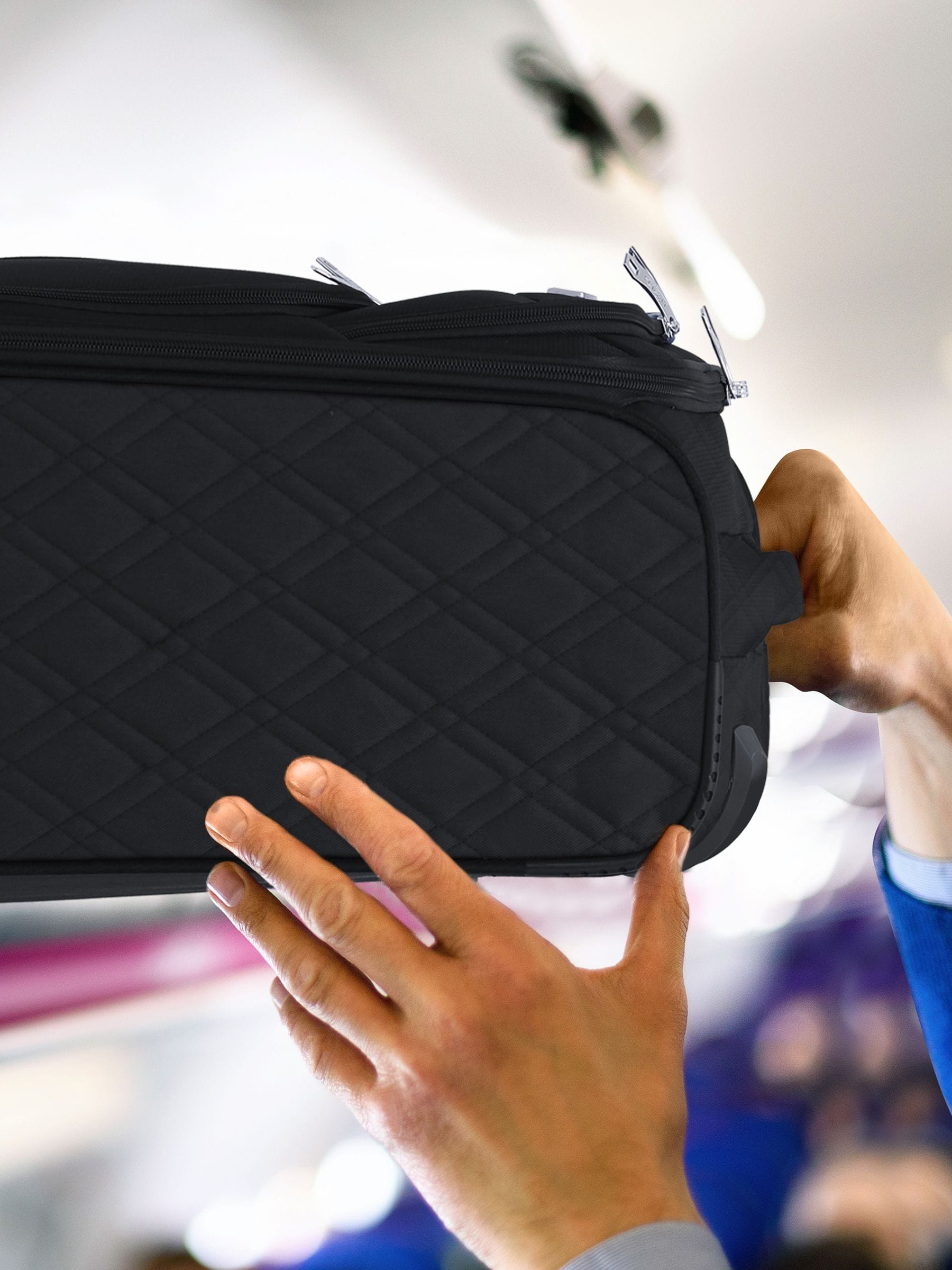 Buy Flight Knight Black 45x36x20cm EasyJet Soft Case Cabin Carry
