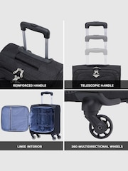 Flight Knight Black 45x36x20cm EasyJet Soft Case Cabin Carry On Suitcase Hand Luggage - Image 7 of 7