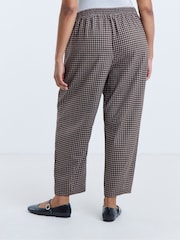 Simply Be Brown Tie Waist Balloon Leg Trousers - Image 2 of 4