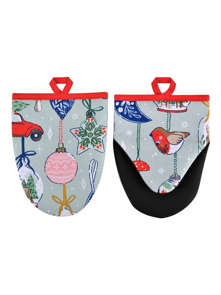 Ulster Weavers Christmas Ornaments Microwave Mitts Pair - Image 3 of 3
