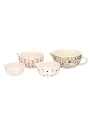 Cath Kidston Cream Painted Table Measuring Cups & Spoons - Image 1 of 4