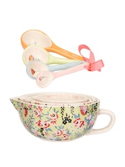 Cath Kidston Cream Painted Table Measuring Cups & Spoons - Image 3 of 4