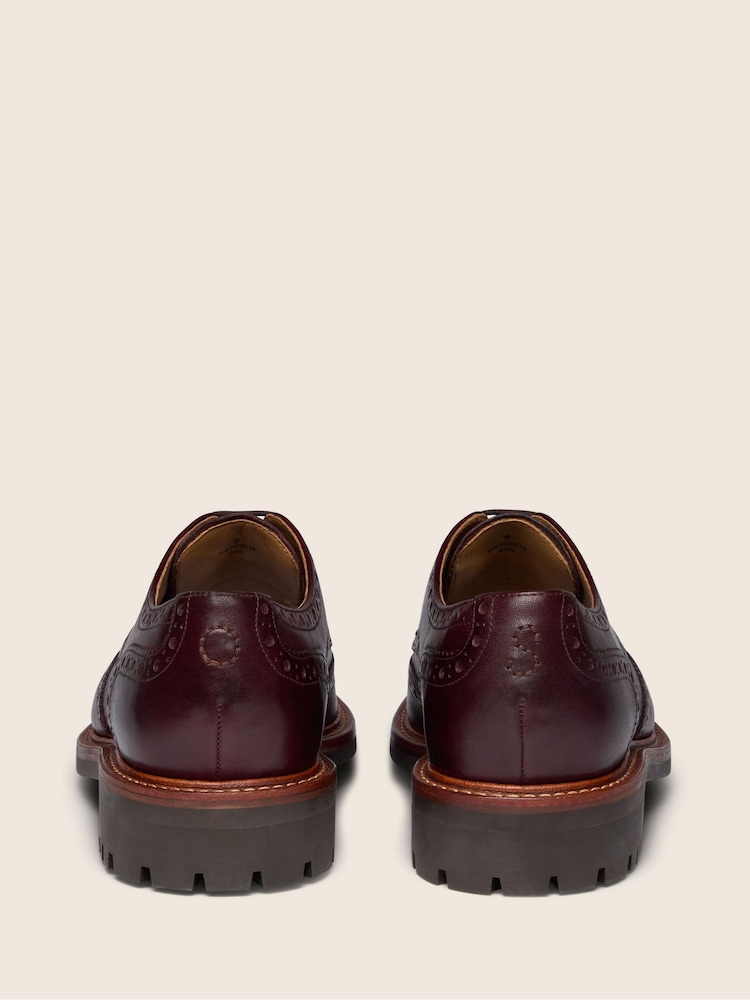Oliver Sweeney Red Waxed Calf Leather Derby Brogues - Image 2 of 6 Oliver Sweeney Red Waxed Calf Leather Derby Brogues - Image 2 of 6