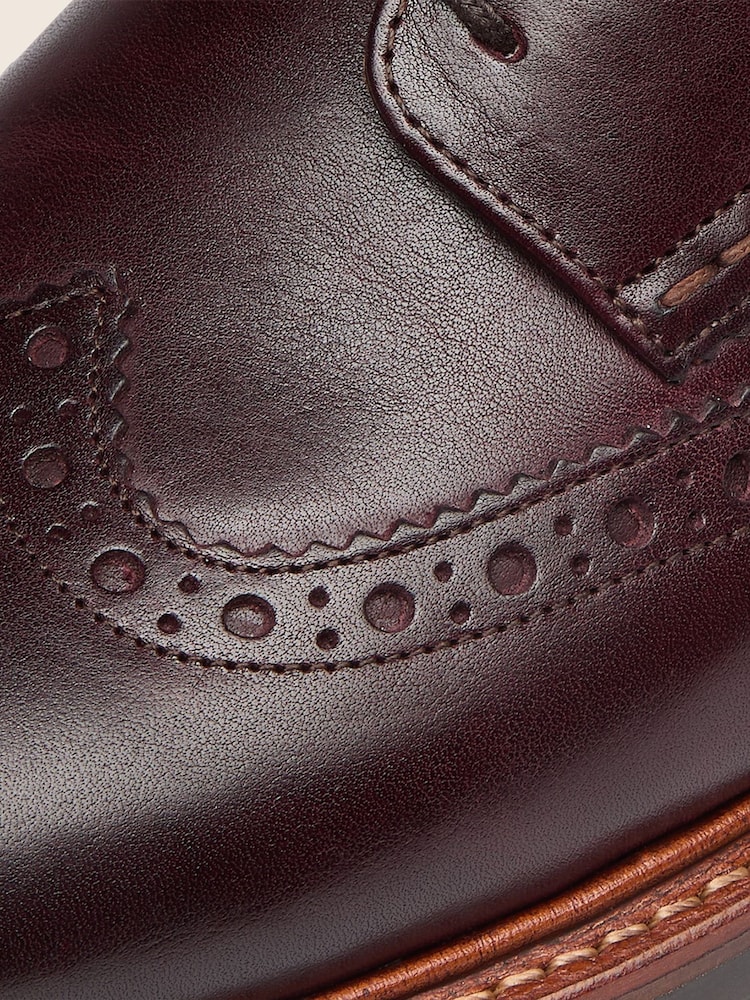 Oliver Sweeney Red Waxed Calf Leather Derby Brogues - Image 6 of 6 Oliver Sweeney Red Waxed Calf Leather Derby Brogues - Image 6 of 6