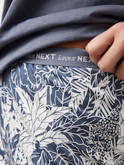 Blue Palms Cotton Short Sleeve Pyjamas - Image 4 of 8