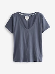 Blue Palms Cotton Short Sleeve Pyjamas - Image 6 of 8
