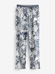 Blue Palms Cotton Short Sleeve Pyjamas - Image 7 of 8