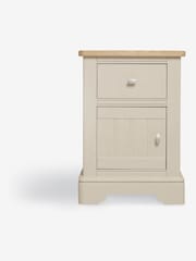 Stone Hampton Country Collection Luxe Painted Oak 1 Drawer Bedside Table - Image 2 of 6