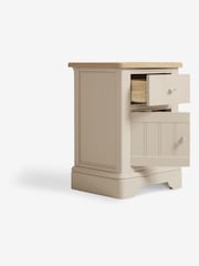 Stone Hampton Country Collection Luxe Painted Oak 1 Drawer Bedside Table - Image 3 of 6