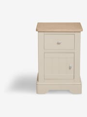 Stone Hampton Country Collection Luxe Painted Oak 1 Drawer Bedside Table - Image 5 of 6