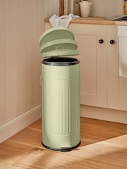 Cubo de basura vintage acanalado con cierre suave de 30 L - Imagen 2 de 5