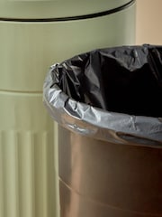 Cubo de basura vintage acanalado con cierre suave de 30 L - Imagen 3 de 5