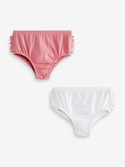 rožnata/bela - Frill Knickers 2 komplet (0mths-2yrs) - Slika 4 iz 5