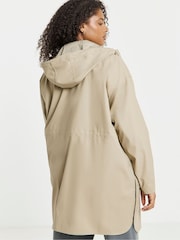 Simply Be Natural Longline Coated Raincoat - Image 2 of 4