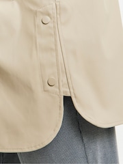 Simply Be Natural Longline Coated Raincoat - Image 4 of 4