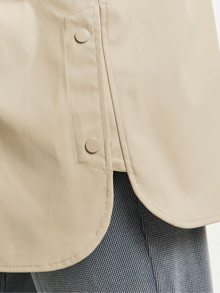 Simply Be Natural Longline Coated Raincoat - Image 4 of 4